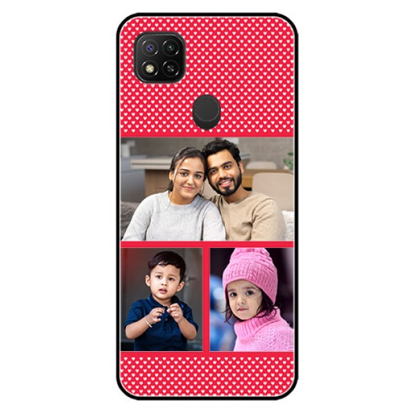 Poco C31 Personalized Glass Phone Case - Bulk Pic Upload Design
