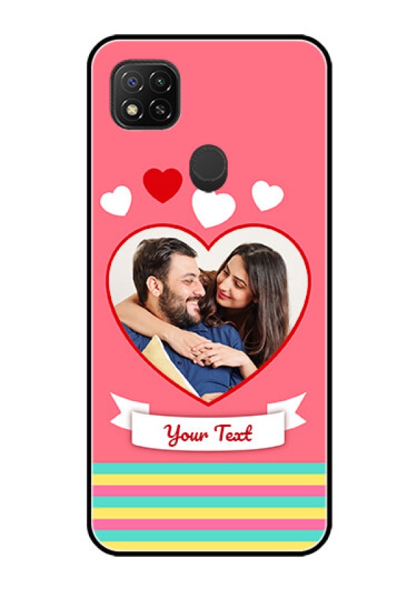 Poco C31 Photo Printing on Glass Case - Love Doodle Design
