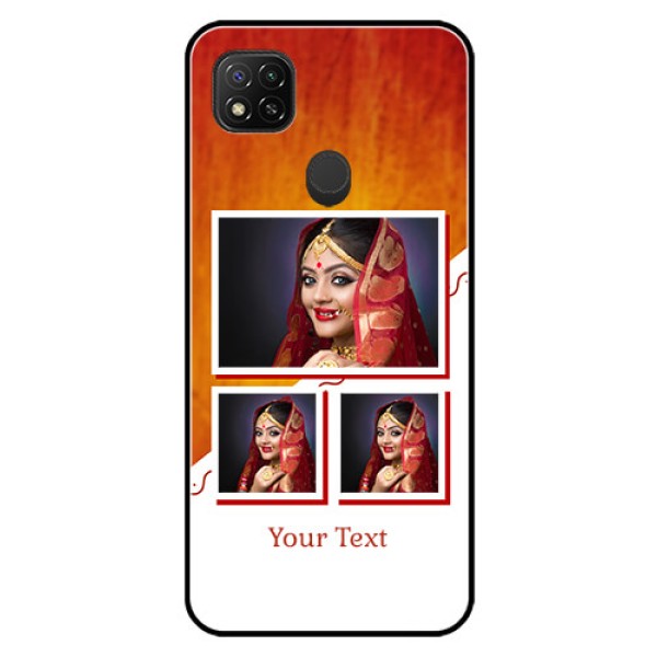 Poco C31 Custom Glass Phone Case - Wedding Memories Design