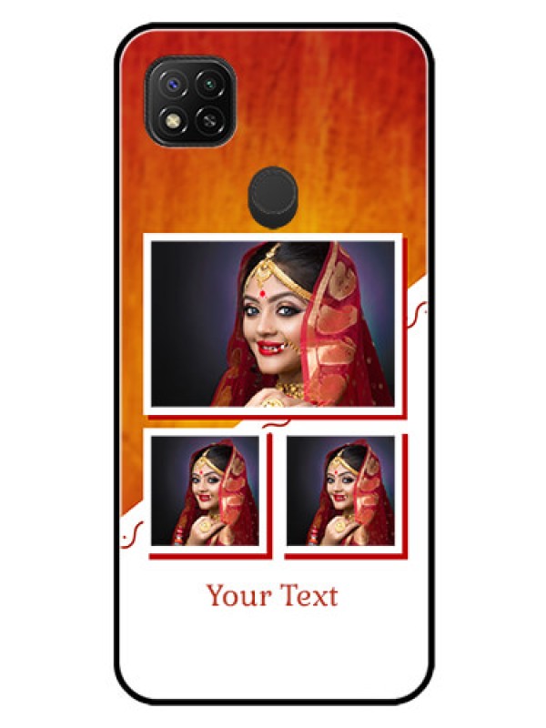 Custom Poco C31 Custom Glass Phone Case - Wedding Memories Design