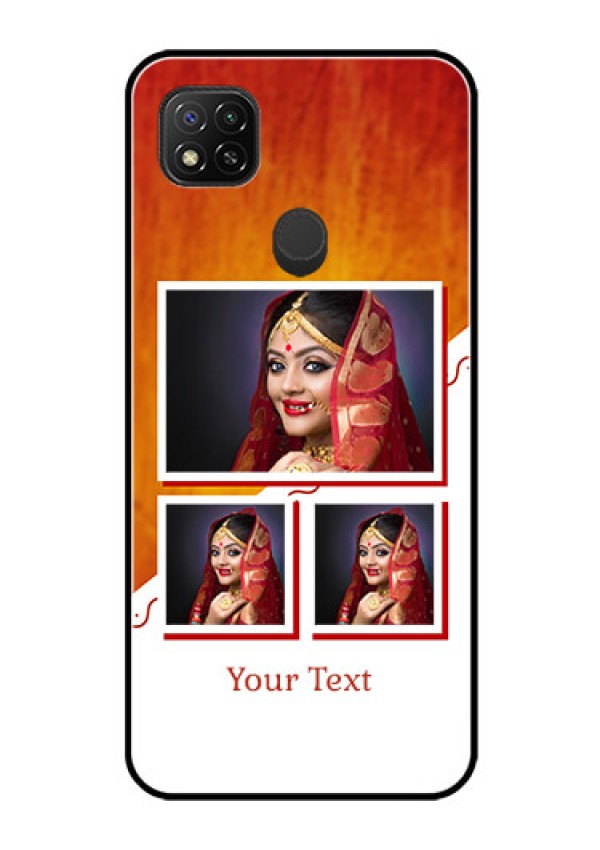 Poco C31 Custom Glass Phone Case - Wedding Memories Design