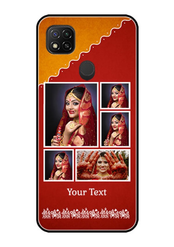 Poco C31 Personalized Glass Phone Case - Wedding Pic Upload Design