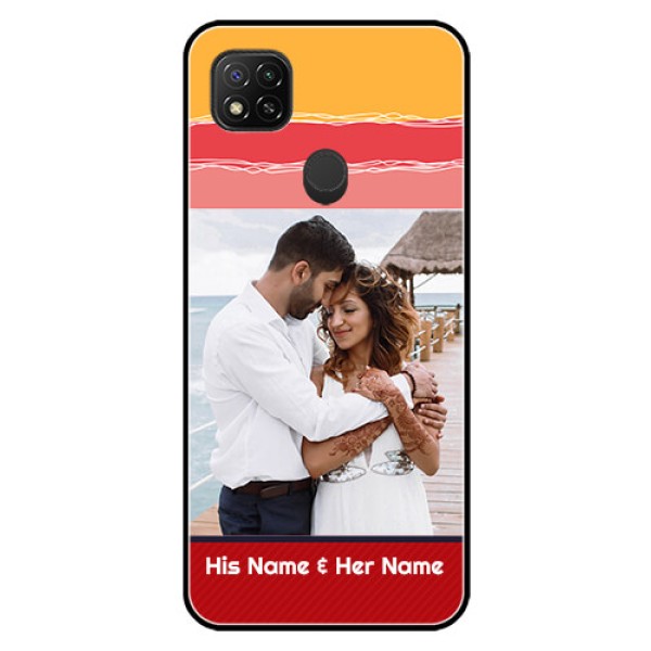 Poco C31 Custom Glass Mobile Case - Colorful Case Design