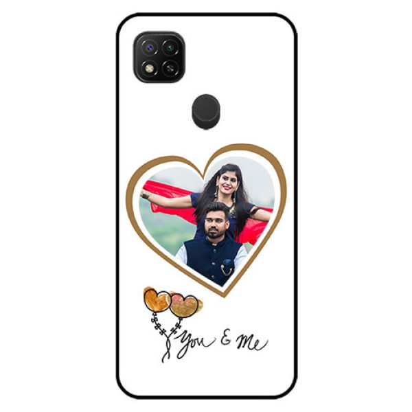 Poco C31 Custom Glass Mobile Case - You & Me Design
