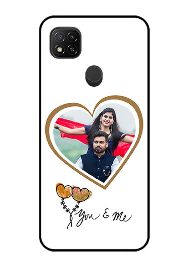 Poco C31 Custom Glass Mobile Case - You & Me Design