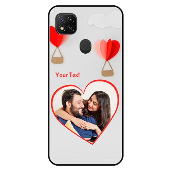 Poco C31 Custom Glass Mobile Case - Parachute Love Design
