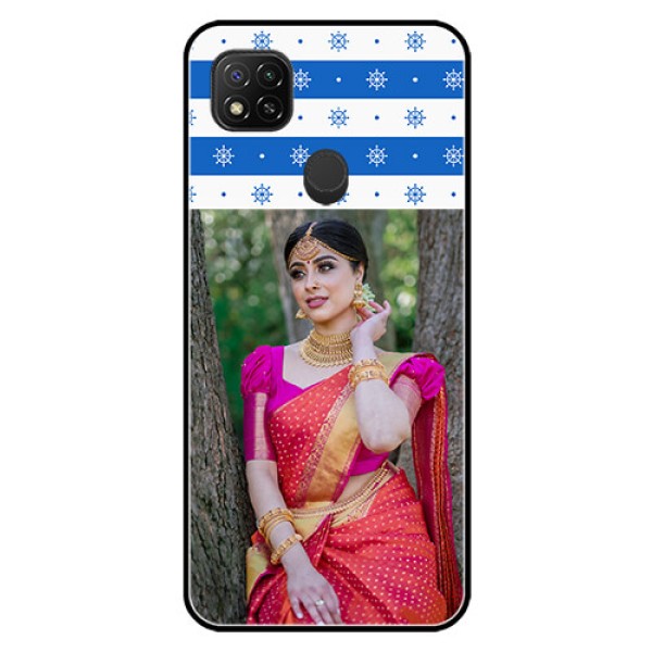 Poco C31 Photo Printing on Glass Case - Snow Pattern Design