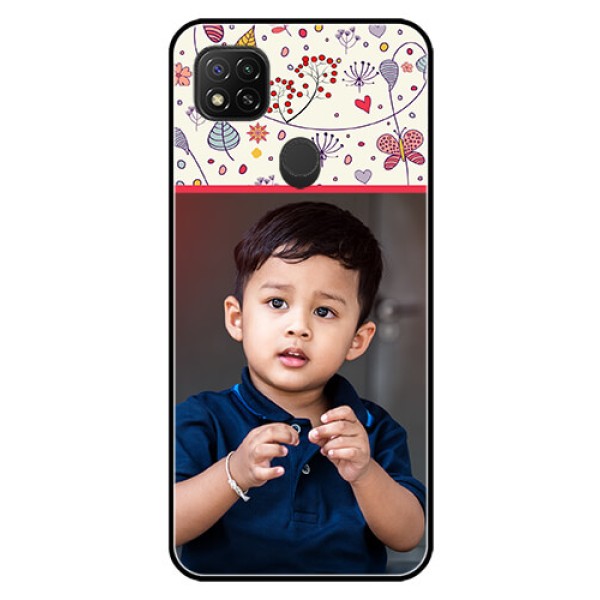 Poco C31 Custom Glass Mobile Case - Premium Floral Design