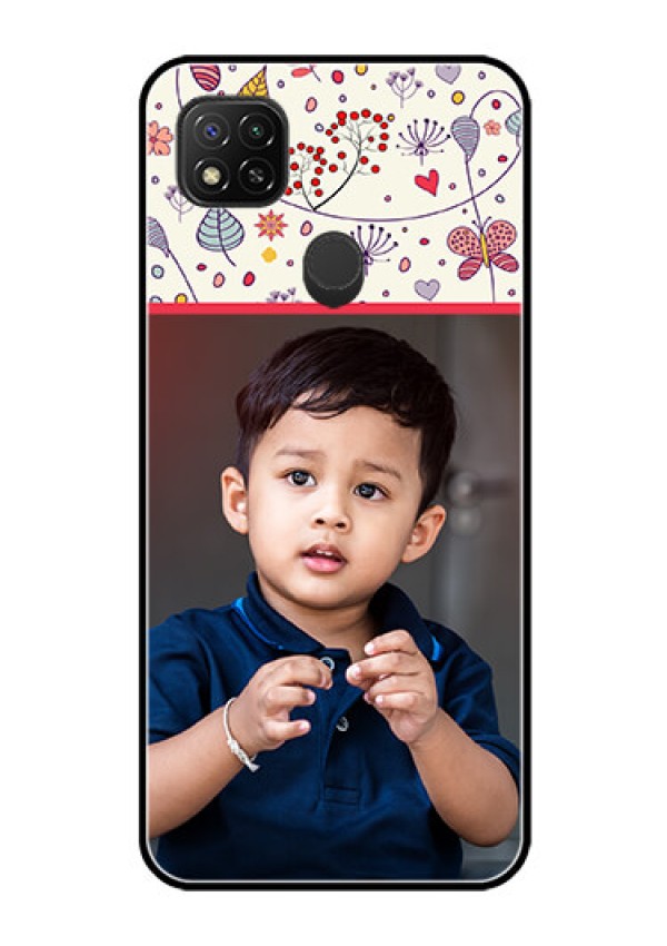 Poco C31 Custom Glass Mobile Case - Premium Floral Design