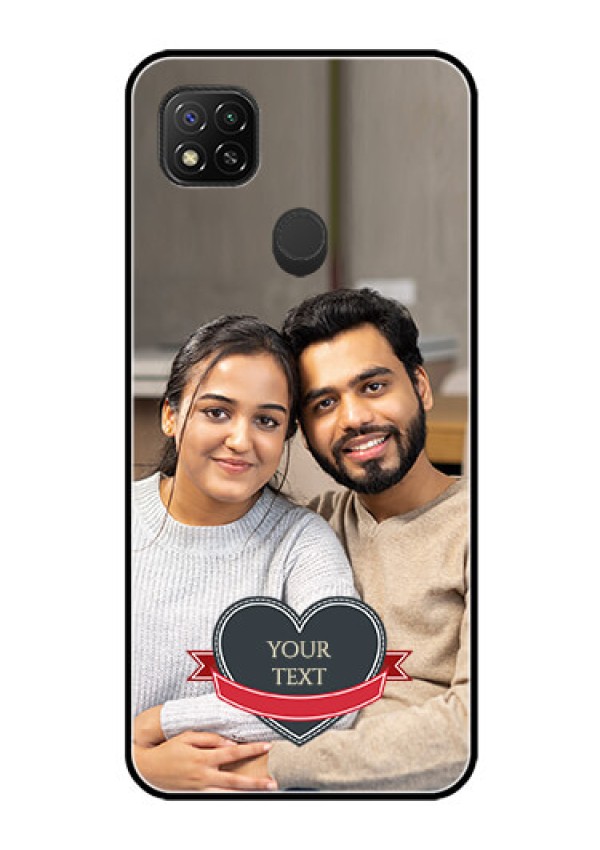 Poco C31 Custom Glass Phone Case - Just Married Couple Design