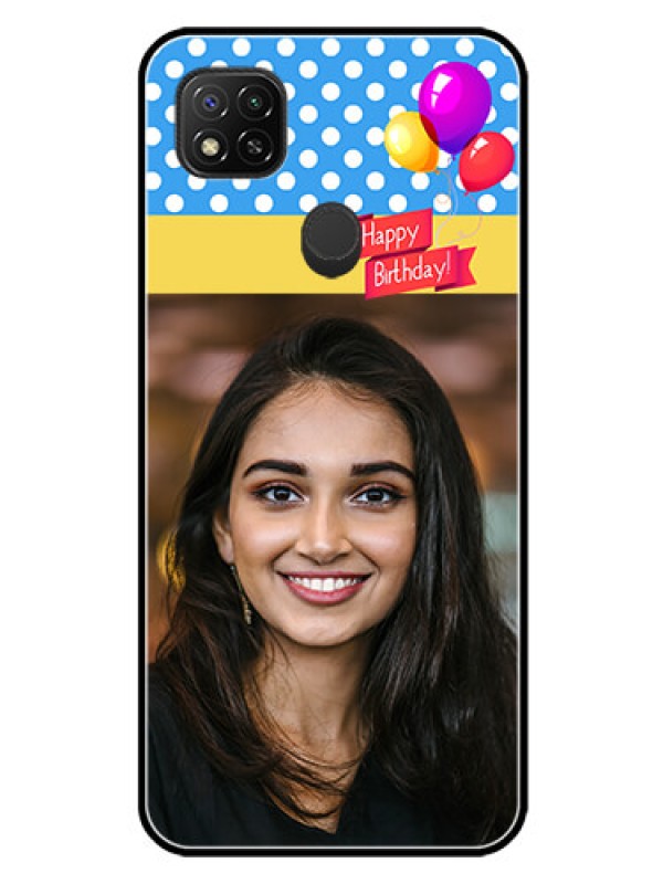 Custom Poco C31 Custom Glass Mobile Case - Happy Birthday Design