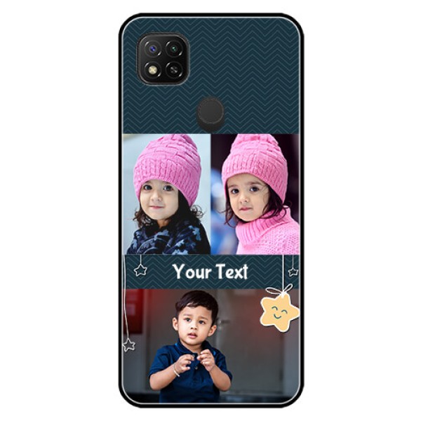 Poco C31 Custom Glass Mobile Case - Hanging Stars Design