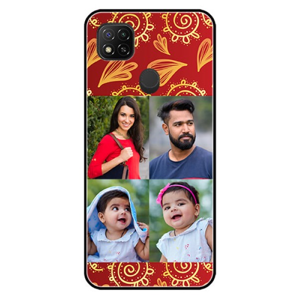 Poco C31 Photo Printing on Glass Case - 4 Image Traditional Design Poco C31 Photo Printing on Glass Case - 4 Image Traditional Design