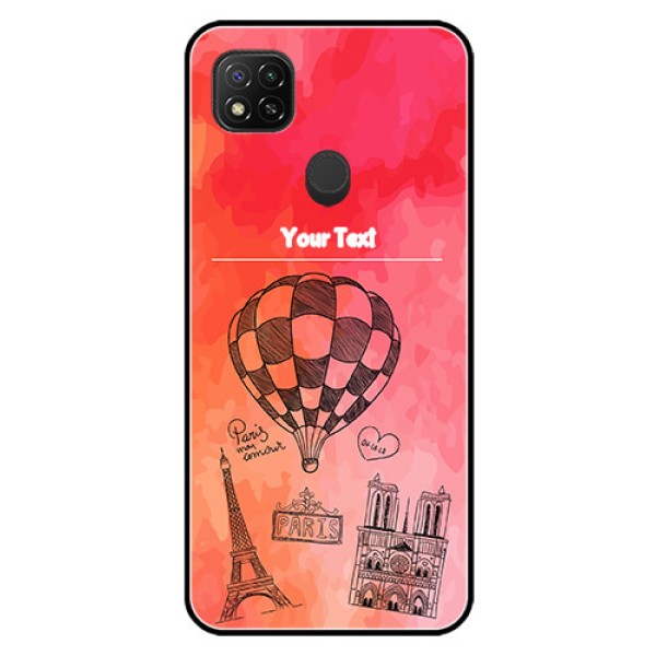 Poco C31 Custom Glass Phone Case - Paris Theme Design