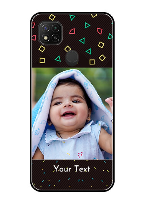 Poco C31 Custom Glass Phone Case - with confetti birthday design