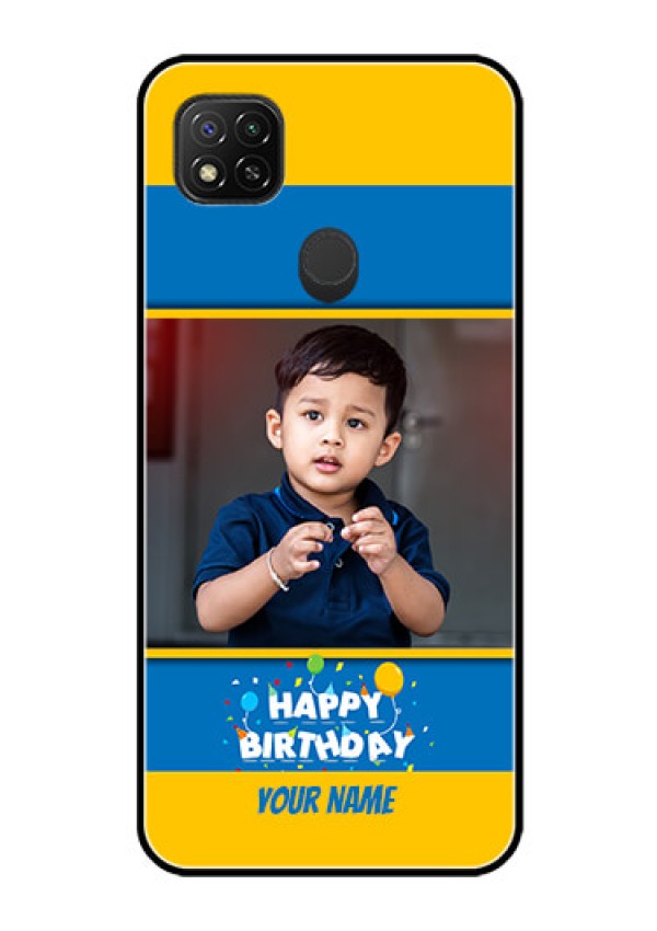 Poco C31 Custom Glass Mobile Case - Birthday Wishes Design