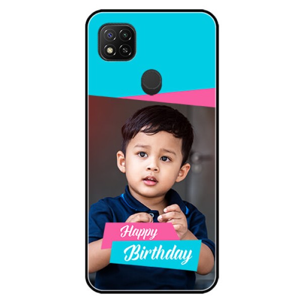 Poco C31 Personalized Glass Phone Case - Image Holder with 2 Color Design