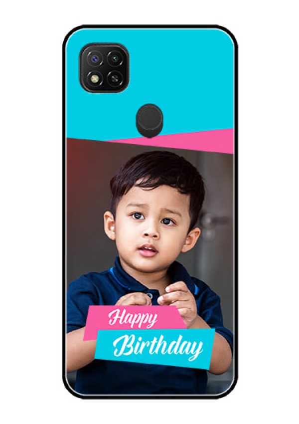Poco C31 Personalized Glass Phone Case - Image Holder with 2 Color Design