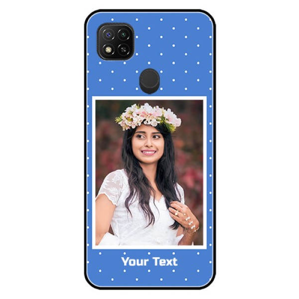 Poco C31 Photo Printing on Glass Case - Polka dots design