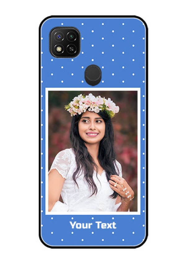 Poco C31 Photo Printing on Glass Case - Polka dots design