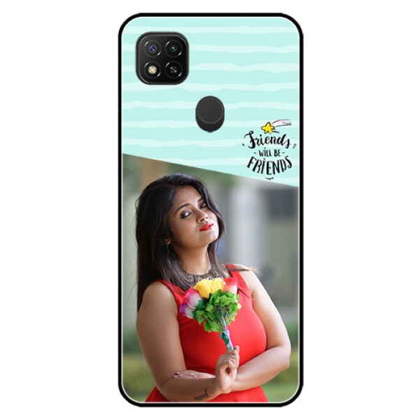 Poco C31 Custom Glass Phone Case - Friends Picture Icon Design