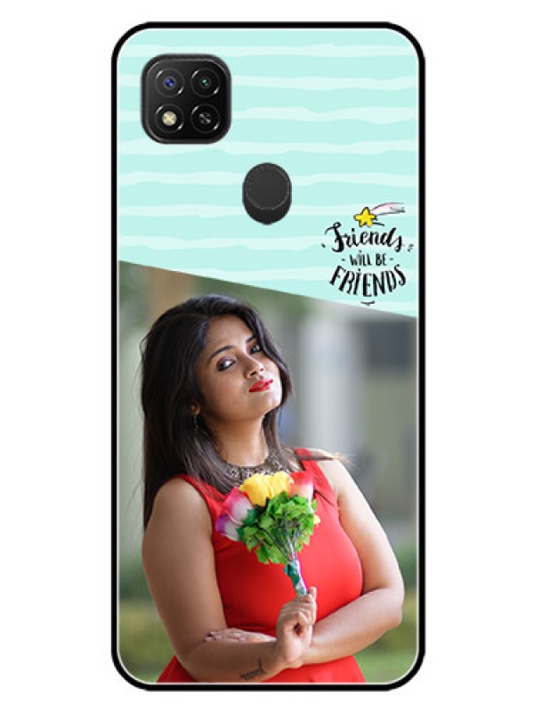 Custom Poco C31 Custom Glass Phone Case - Friends Picture Icon Design