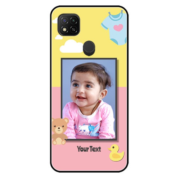 Poco C31 Photo Printing on Glass Case - Kids 2 Color Design