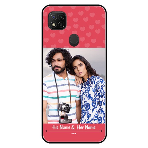 Poco C31 Photo Printing on Glass Case - Simple Love Design