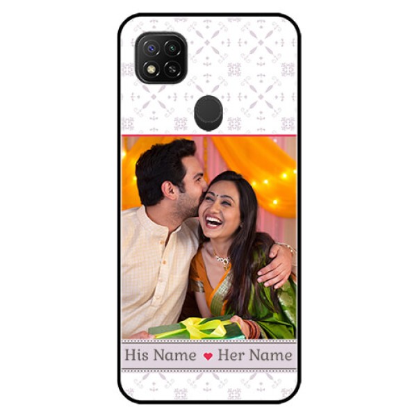 Poco C31 Custom Glass Mobile Case - with Photo and Ethnic Design