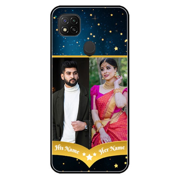 Poco C31 Custom Glass Phone Case - Galaxy Stars Backdrop Design Poco C31 Custom Glass Phone Case - Galaxy Stars Backdrop Design