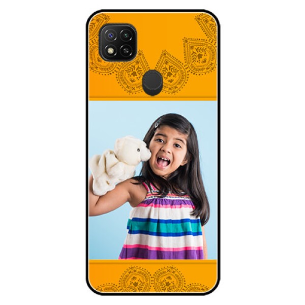 Poco C31 Personalized Glass Phone Case - Photo Wedding Design 