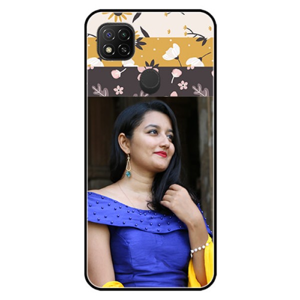 Poco C31 Custom Glass Phone Case - Stylish Floral Design