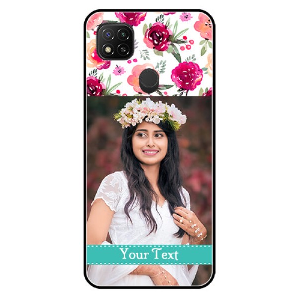Poco C31 Custom Glass Phone Case - Watercolor Floral Design Poco C31 Custom Glass Phone Case - Watercolor Floral Design