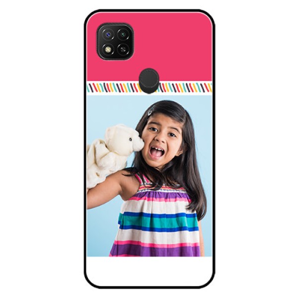 Poco C31 Personalized Glass Phone Case - Line art design