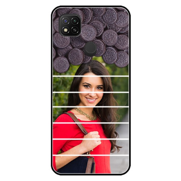 Poco C31 Custom Glass Phone Case - with Oreo Biscuit Design