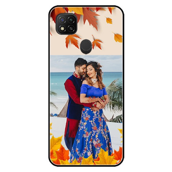 Poco C31 Photo Printing on Glass Case - Autumn Maple Leaves Design Poco C31 Photo Printing on Glass Case - Autumn Maple Leaves Design