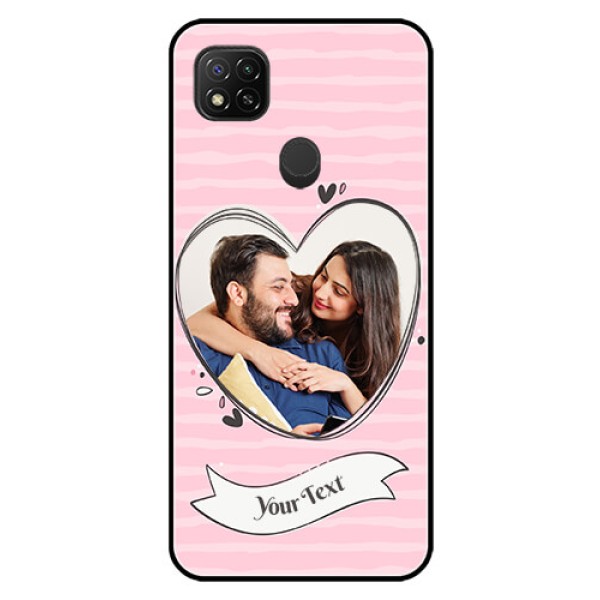 Poco C31 Custom Glass Phone Case - Vintage Heart Design