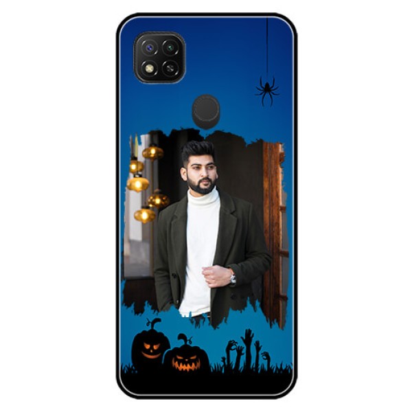 Poco C31 Photo Printing on Glass Case - with pro Halloween design 