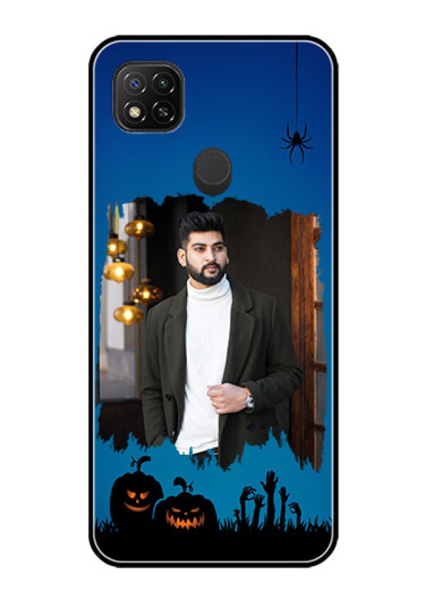 Poco C31 Photo Printing on Glass Case - with pro Halloween design 