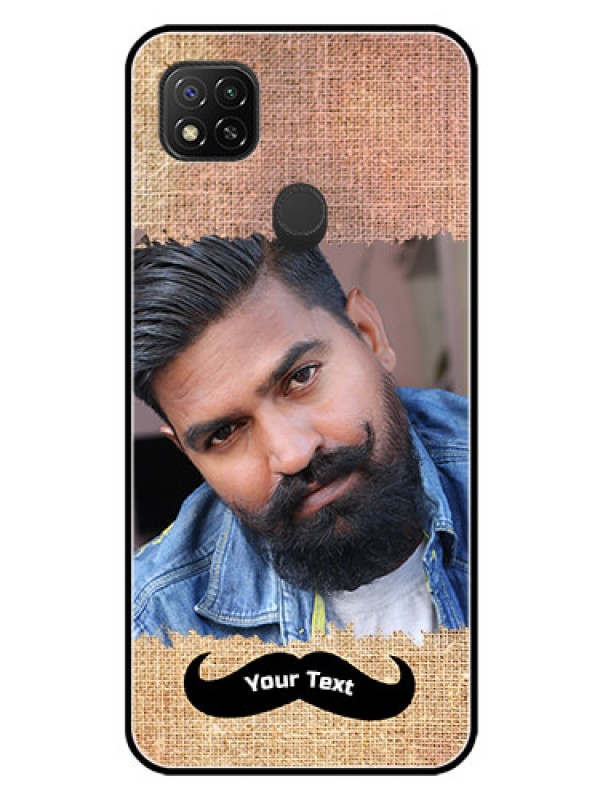 Custom Poco C31 Personalized Glass Phone Case - with Texture Design