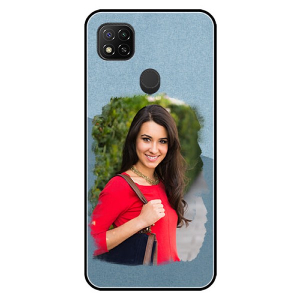 Poco C31 Custom Glass Mobile Case - Grunge Line Art Design