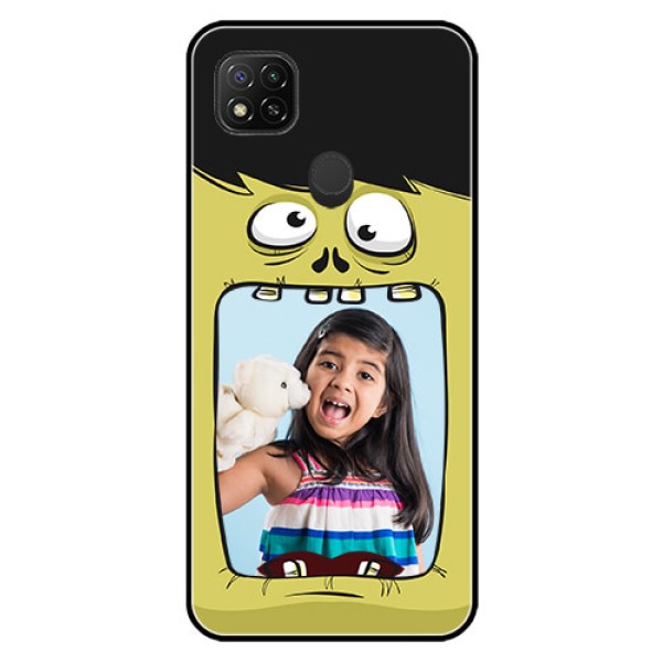 Poco C31 Personalized Glass Phone Case - Cartoon monster back case Design Poco C31 Personalized Glass Phone Case - Cartoon monster back case Design