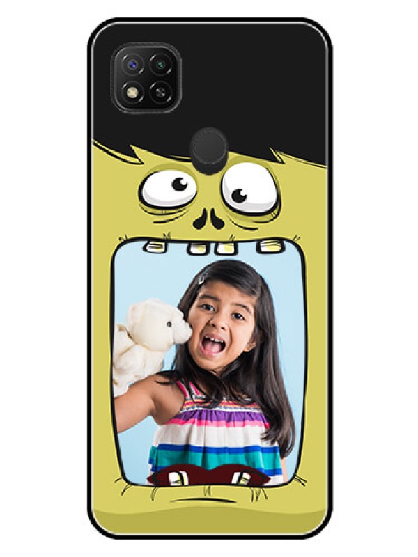 Custom Poco C31 Personalized Glass Phone Case - Cartoon monster back case Design