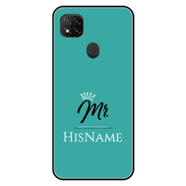 Poco C31 Custom Glass Phone Case Mr with Name