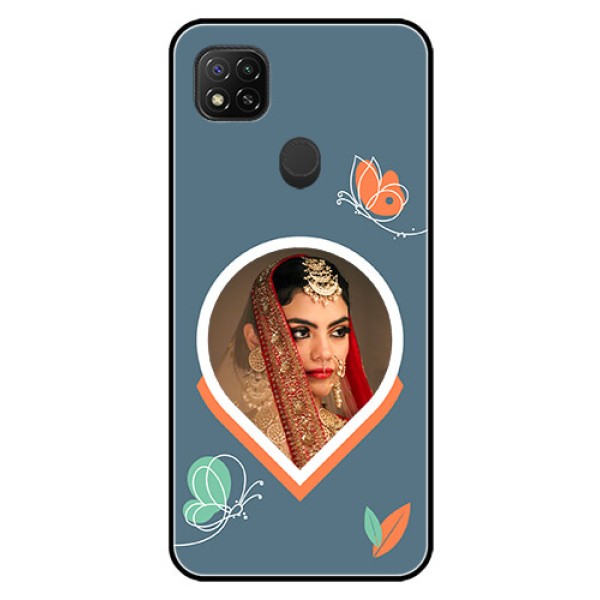 Poco C31 Custom Glass Mobile Case - Droplet Butterflies Design Poco C31 Custom Glass Mobile Case - Droplet Butterflies Design