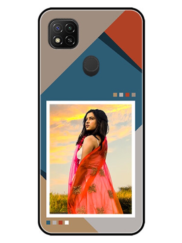 Custom Poco C31 Personalized Glass Phone Case - Retro color pallet Design