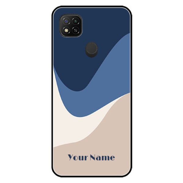 Poco C31 Custom Glass Phone Case - Abstract Drip Art Design