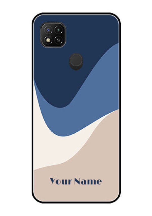 Poco C31 Custom Glass Phone Case - Abstract Drip Art Design