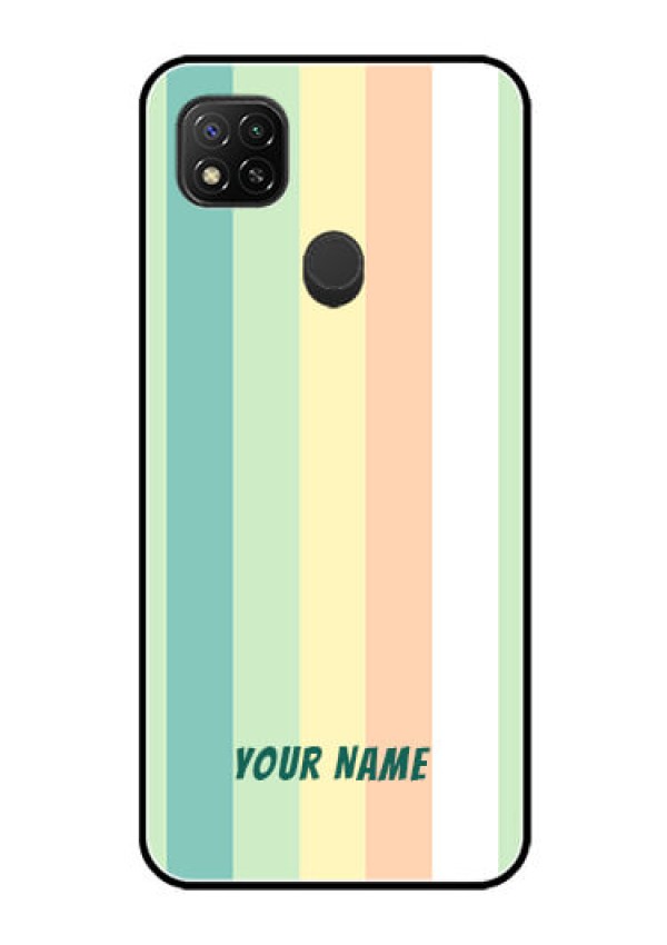 Poco C31 Photo Printing on Glass Case - Multi-colour Stripes Design