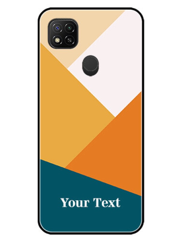 Custom Poco C31 Personalized Glass Phone Case - Stacked Multi-colour Design